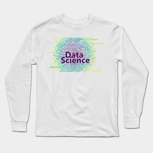 Data Science Word Cloud | Viridis Palette Long Sleeve T-Shirt